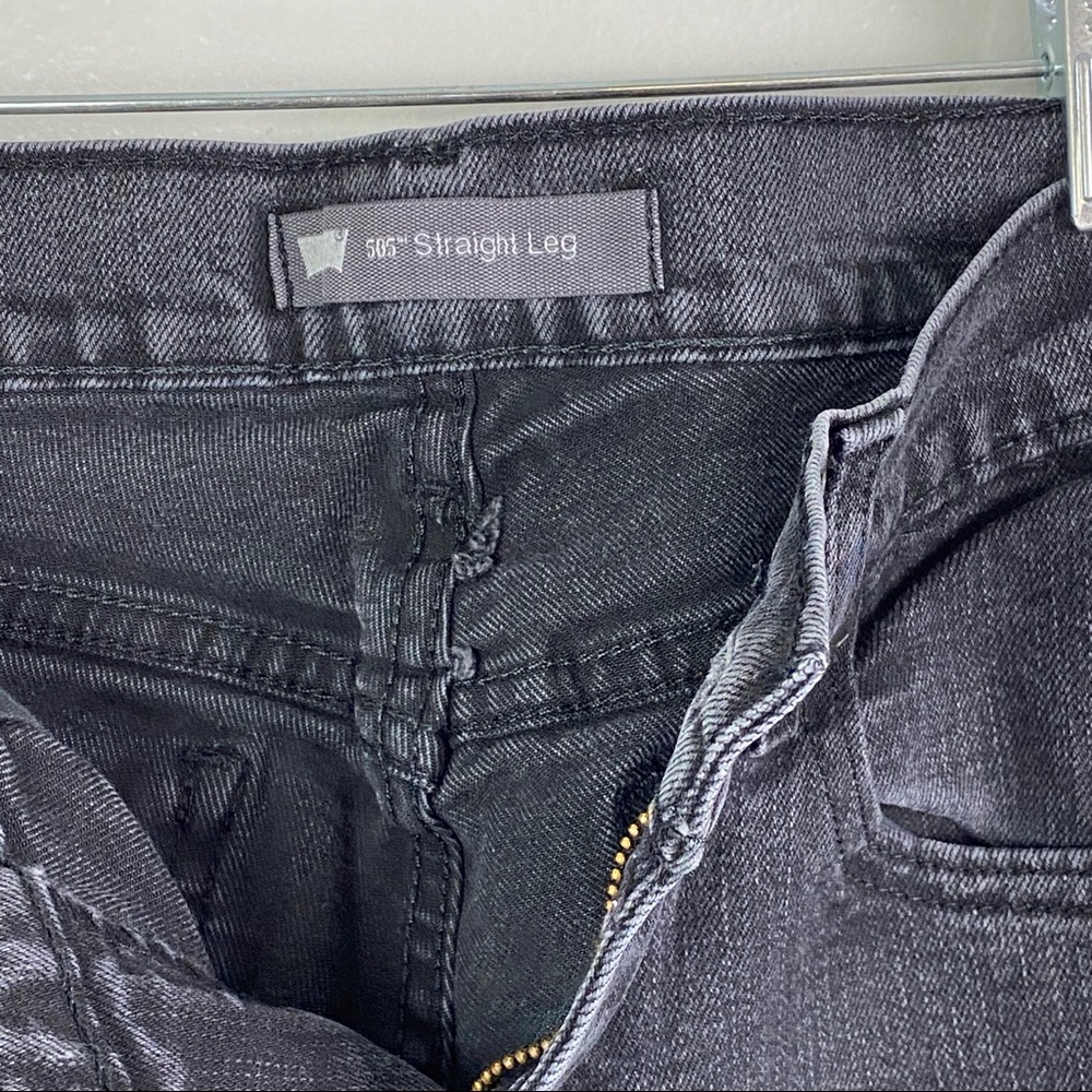 Levi's | Black Tab 505 Straight Leg Jeans 6L 28 - Picture 3 of 7